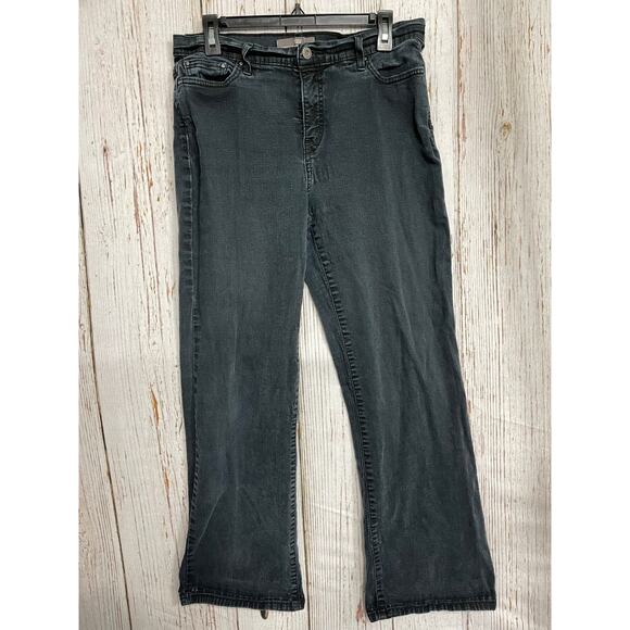 Levis 512 Bootcut Jeans Womens Size 14 Gray Perfectly Slimming Denim Mid Rise - Picture 1 of 5